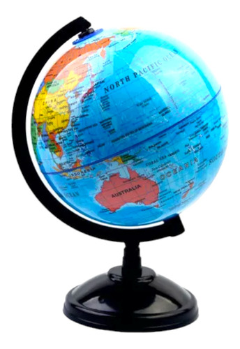Globo Terráqueo Giratorio Mapa Mundo Educativo 10cm