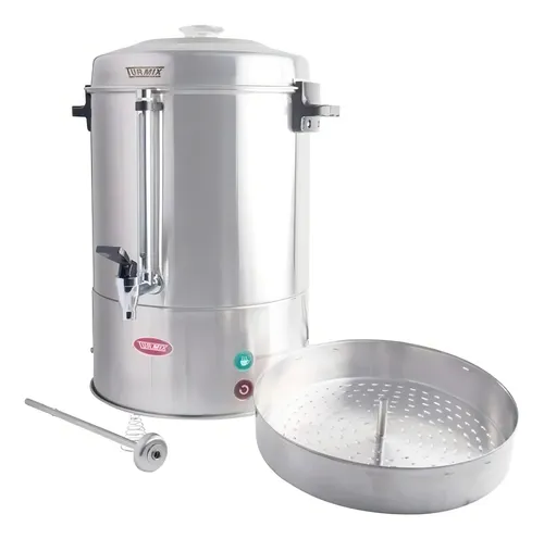 comprar Cafetera Turmix Percoladora 100 Tazas Acero Inoxidable Color Plateado