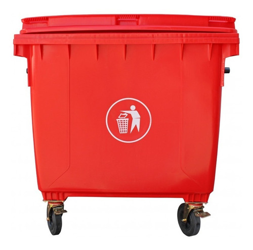 Contenedor Basura 1100 Lts Rojo