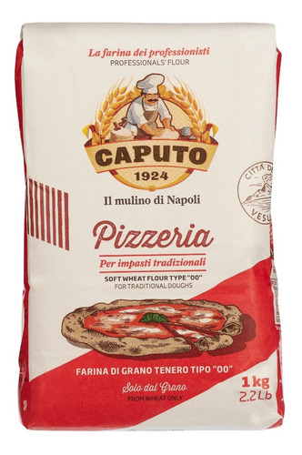 Farinha Caputo Italiana 00 Pizzeria 1kg Nota Fiscal Original