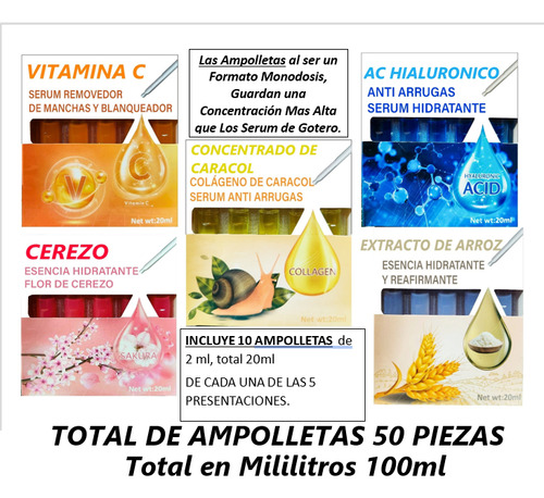 Serum Dosis Concentrada Tratamiento Dermacosmetico