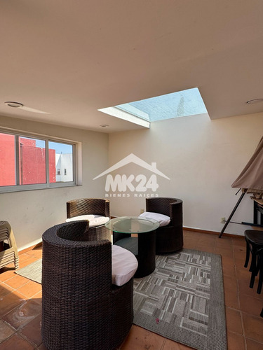 Pent-house Amueblado Y Equipado Con Roof Garden En La Colonia Del Valle Sur