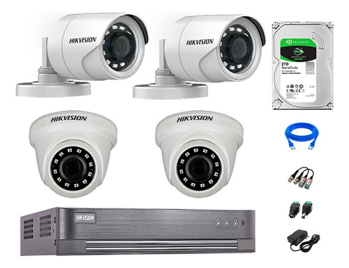 Cámaras Seguridad Kit 4 Full Hd 1080p + Disco 2tb Vigilancia