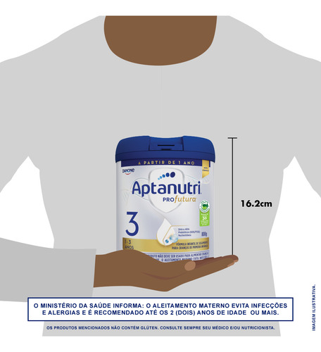 Fórmula Infantil Danone Aptanutri Profutura 3 800g 12m A 3a