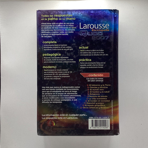 Larousse Quod 2007: Enciclopedia En Un Tomo, Dura