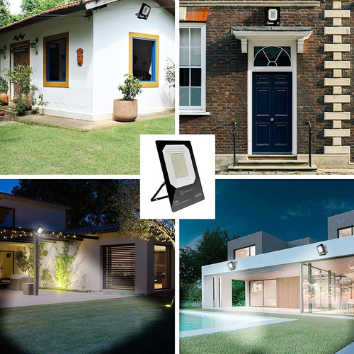 Imagen 7 de 9 de Reflector Led 200w Alta Potencia Exteriores Ultra Delgado