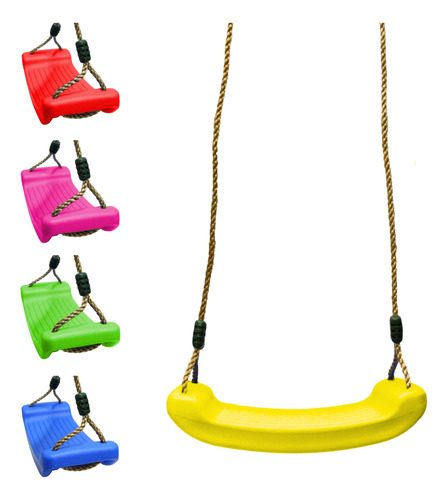 Columpio Para Niños Plastico Con Cuerdas Swing Asiento