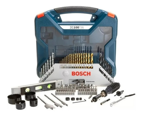 Juego Set Kit Bosch Mechas Puntas Fresador Tubos Iman 100 Pc