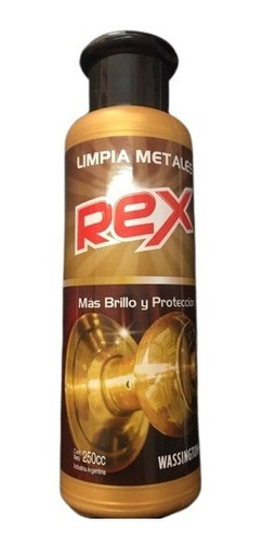 Imagen 1 de 2 de Limpia Metales Brillo & Proteccion Rex 250 Cc