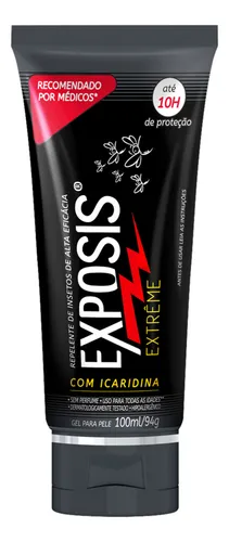 comprar Repelente Exposis Extreme Repelente Icaridina Proteção por Até 10h Gel 100ml