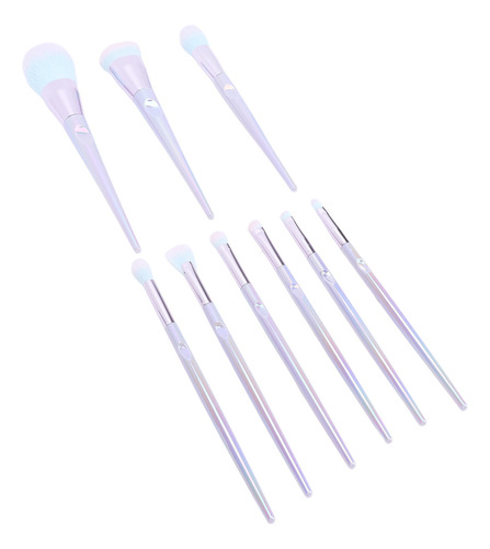 Set De Maquillaje Profesional De 9 Pinceles De Belleza Color