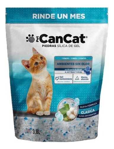 Piedras Sanitarias Para Gato De Silica De 3,8lts Pack x 2 bolsas