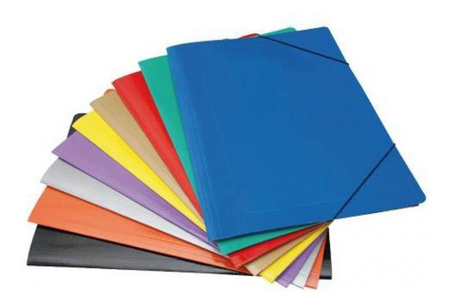 Carpeta Util-of 3 Solapas Oficio Con Elástico Plastificada