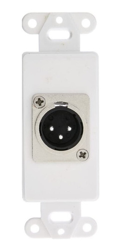 Decora Xlr Macho A Soldadura Tipo Wall Plate   acl Insert,