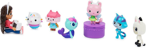 Gabby's Dollhouse Juego De Regalo De Figura De Lujo Con 7 Fi