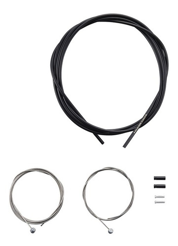 Imagen 2 de 4 de Juego Kit Cables Y Fundas Shimano Para Frenos Bicicleta Mtb