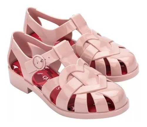 Sandalia Melissa Heart 33592 Rosa/vermelho