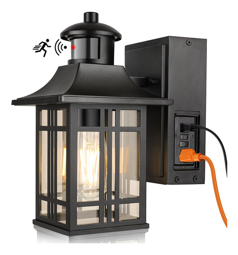 Motion Sensor Outdoor Porch Lights With 2 Gfci Outlets 3