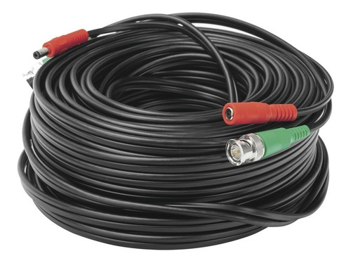 Cable Coaxial Armado Con Conector Bnc Y Alimentación 30m Hd