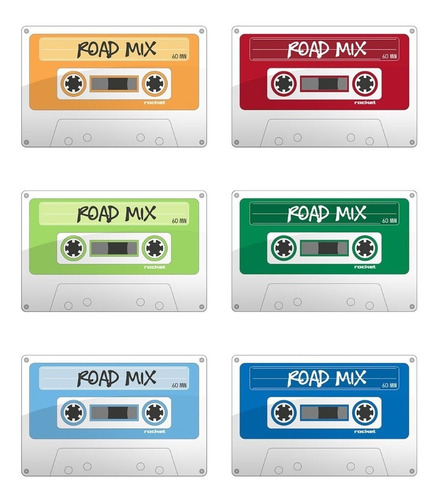 Imagen 2 de 4 de Juego De Manteles Individuales - Diseño Cassette