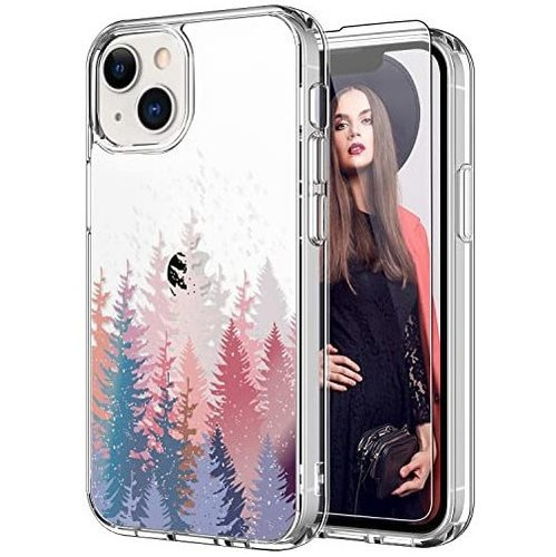 Funda Para iPhone 14 Transparente + Protector Pantalla Case