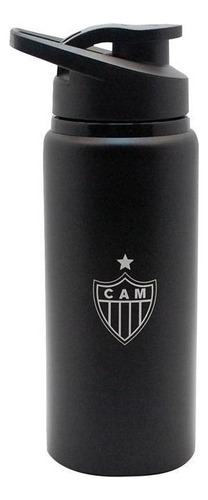 Squeeze Atlético Mineiro Preto Com Bico 600 Ml