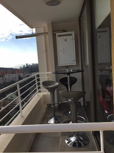 Acogedor Departamento Amoblado En Excelente Barrio De Valpo