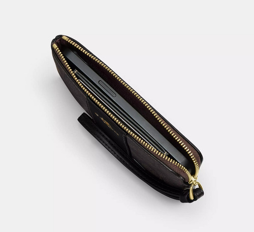 Monedero Coach Wristlet Signature Canvas With Floral Print