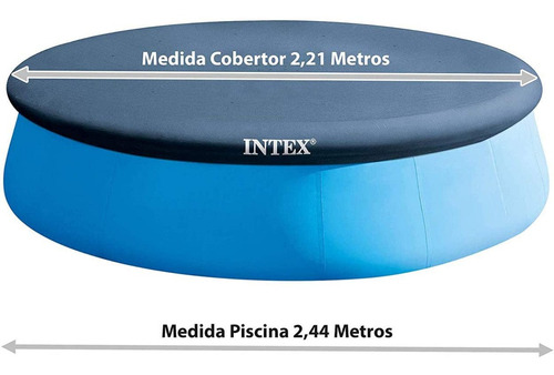 Cubierta De Piscina De Fácil Montaje Intex, Azul, Importada