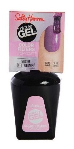 Sally Hansen Miracle Gel Top Coat Strobe Filtro Uñas Brillo