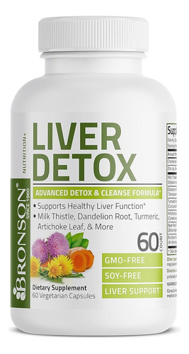 Bronson Liver Detox Advanced Detox & Cleansing Formula Apoya