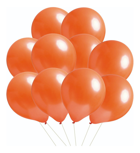 Globos Naranjas Perlados  X 25 U - Lollipop