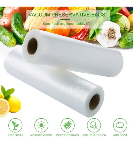 Rollo De Bolsa Vacio Gofrada 20cm X 5mts / Crisol Tecno