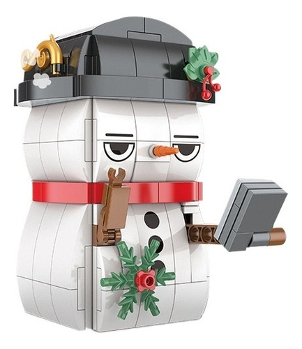 Bloque De Bolígrafo Navideño Con Forma De Muñeco De Nieve