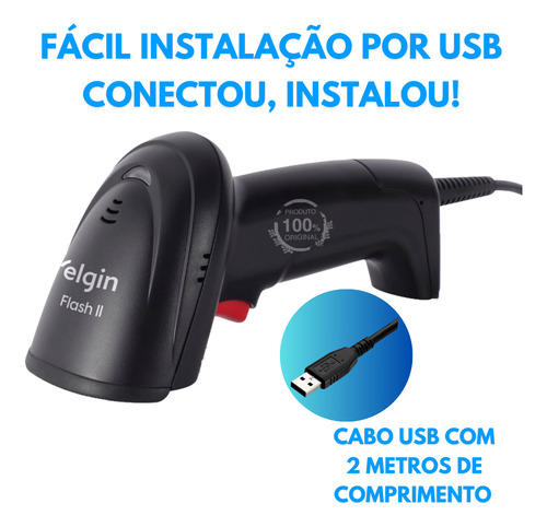Kit Impressora Não Fiscal Restaurante + Leitor Código Barras Preto