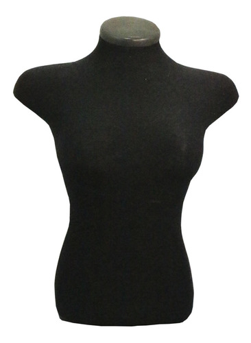 Busto Manequim De Fibra Revestido Em Jersey 54 X 43 Cm