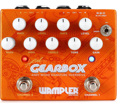 Wampler Gearbox · Pedal De Distorsión Overdrive Exclusivo De