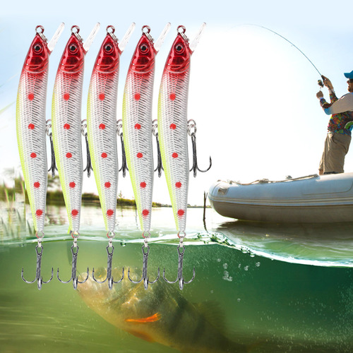 Aparejos De Pesca Número 3, 5 Unidades, Simulación Artificia