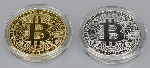 Imagen 1 de 6 de Pack X 2 Moneda Física Bitcoin Colección ... Milenoil