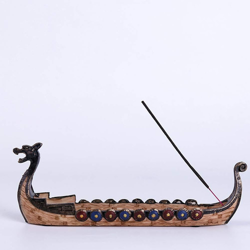 Portaincienso Barco Vikingo | Dragón Vikingo | Drakar