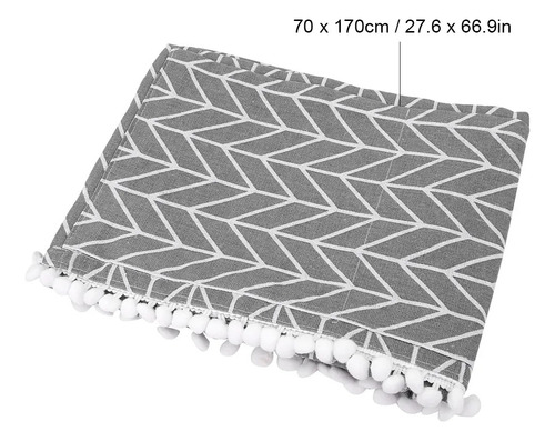Mantel Multiusos De Lino Y Algodón Con Protector Antidesliza