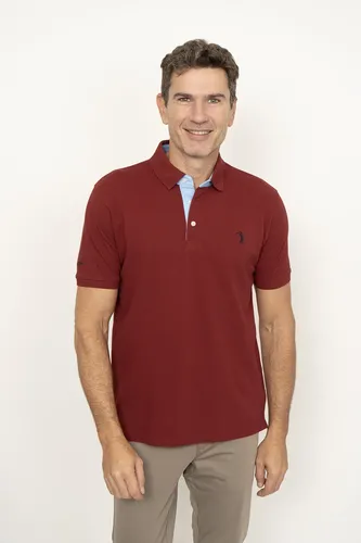 Camisa Polo Wine Red Lisa Aleatory | Parcelamento sem juros
