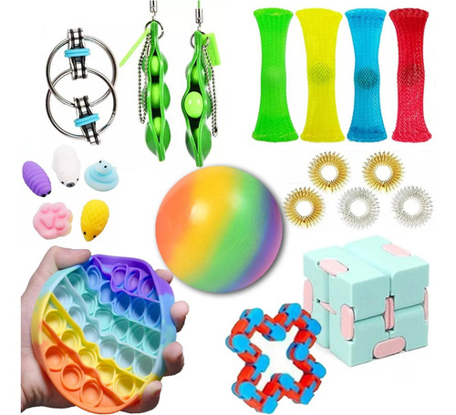 Cubo Mágico Bola Rompecabezas Raibow Ball Fidget Juguete