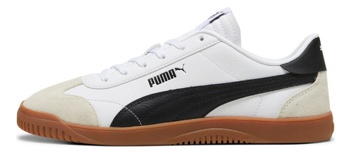 Tenis Puma Puma Club 5v5 Sd Unisex Blanco, Negro Y Gris