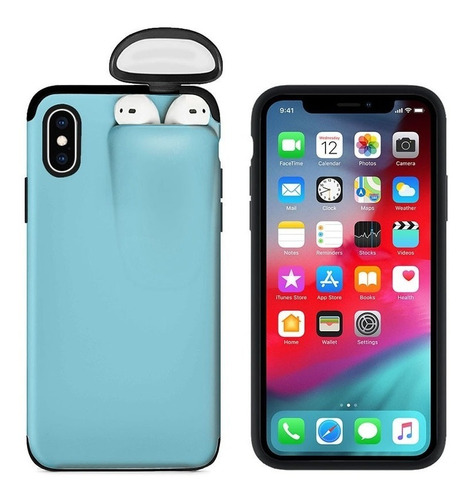 Funda Para AirPods Y iPhone 2 En 1 De Uso Rudo Lo Más Nuevo!