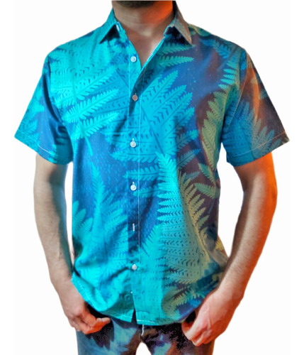 Camisa Guayabera Verano Hawaiana Hombre Diseño 3