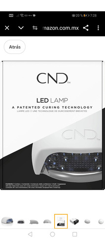 Lámpara Led Cnd Manicura Blanco