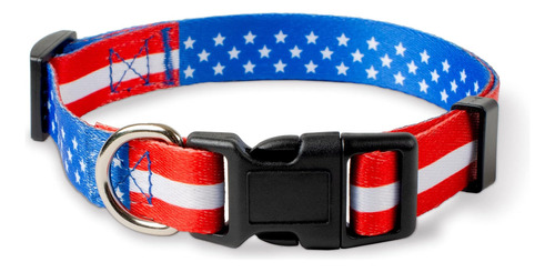 Collar Para Perro Con Bandera Americana De Native Pup (grand