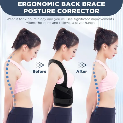 Soporte De Espalda Corrector De Postura Kkm Para Mujeres Y H