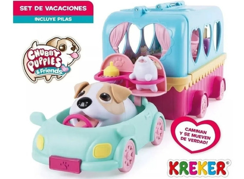 Chubby Puppies Camper De Vacaciones Casa Rodante Perritos